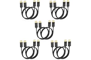 MOSIMLI DisplayPort Cable 6FT,10-Pack 4K@60Hz DP Display Port Male to Male Cord Gold-Plated, 2K@165Hz Compatible for Computer