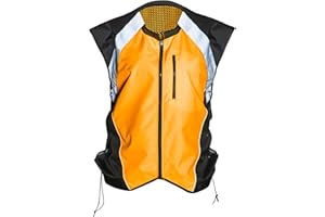 Badass Moto Safety Vest With Pockets. Motorcycle Reflective Vest For Motorcycle Jacket. High Visibility Running Vest