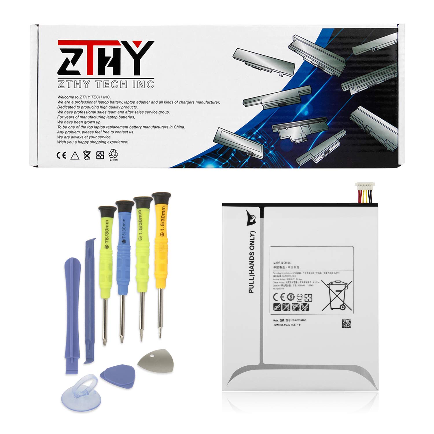 ZTHY EBBT355ABE Battery Replacement for Samsung Galaxy TAB A 8.0 SM