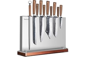 Nanbone Home Kitchen Magnetic Knife Holder Without Knive Display Stand Magnetic Knife Block Rack Magnetic Stand with Strong E