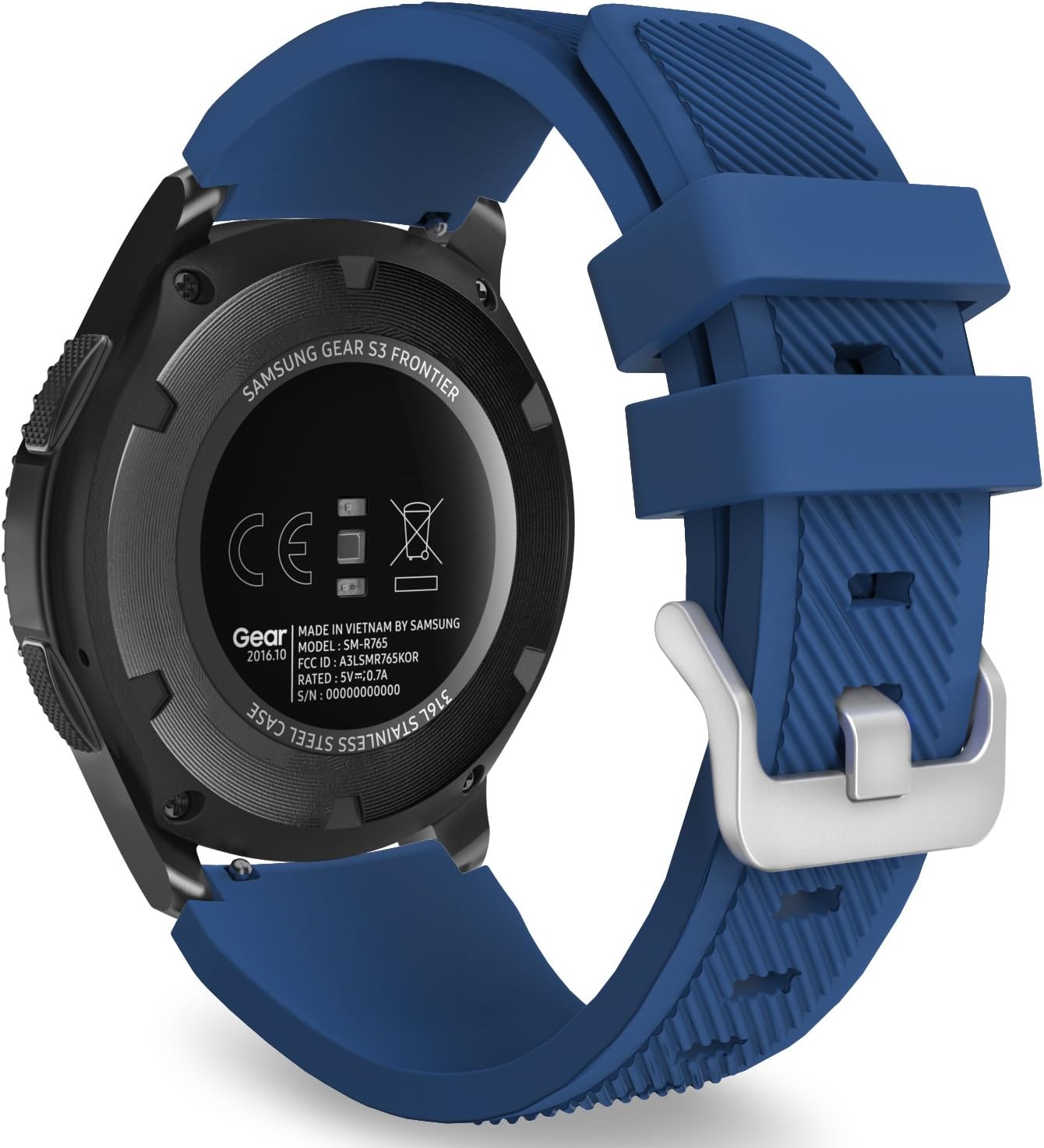 MoKo Strap Compatible with Samsung Galaxy Watch 3 45mm/Galaxy Watch 46mm/Gear S3 Frontier/Classic
