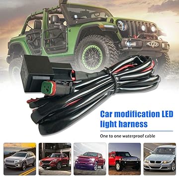 Amazon Com Everrich 6 6ft Relay Wiring Harness For Led Light