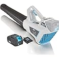 40V Leaf Blower - 460CFM Cordless Leaf Blower Lightweight Electric Leaf Blower Battery Powered Leaf Blower for Lawn Care, Patio, Blowing Leaves and Snow with Battery and Charger