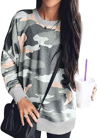 camo sweatshirts women's
