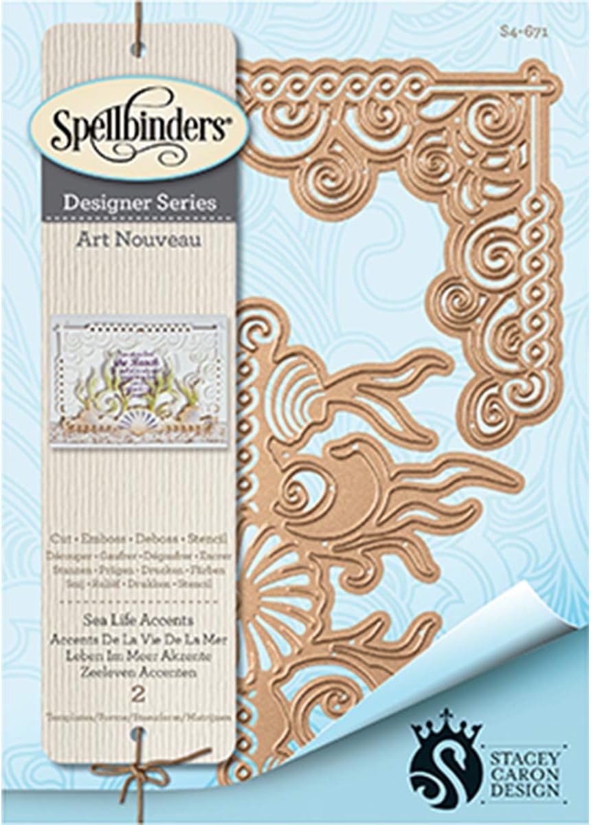 Spellbinders Shapeabilities Sea Life Accents Die, Brown, 19.6 x 12.3 x 0.2 cm