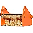 Sindarhor Heating Brooder Plate for Chicks Ducklings, Adjustable Brooder House for Keeping Poultry Warm(Orange)