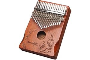 LYDESY Kalimba Thumb Piano 21Keys Kit Professional Tuned Calimba Portable 17Keys Finger Piano Kit Birthday Festival Gifts For Kids Adults Music Lovers Beginner (Boat Retro Color, 17 Keys)