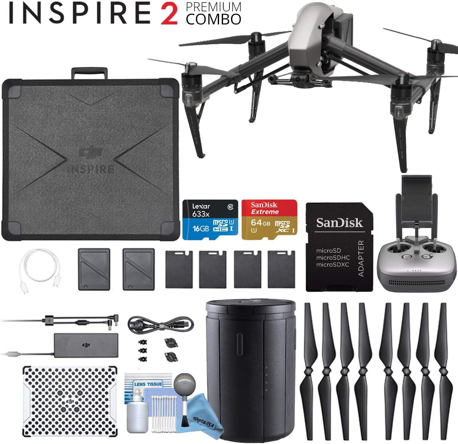 DJI Inspire 2 Quadcopter Drone Upgrade Bundle