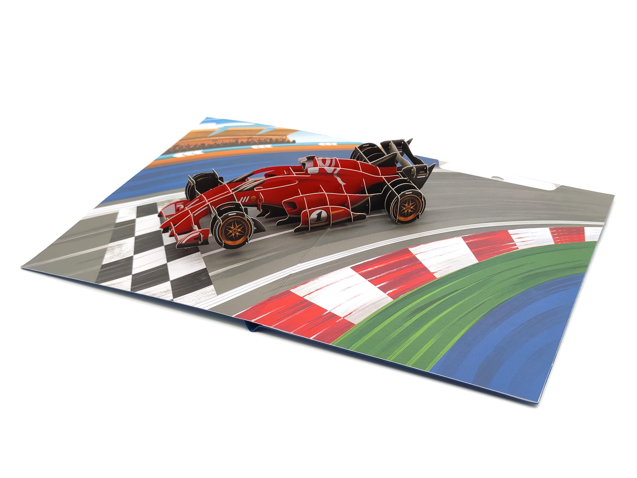 F1 Motor Racing Pop up Card Father’s Day 3D Card Greeting Cards for Dad, Husband, Boyfriend Anniversary Pop Up Cards, Handmade card