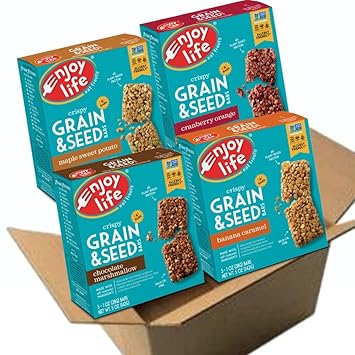 Enjoy Life Grain & Seed Bars, Variety Pack [Soy free, Nut free, Gluten free, Dairy free, Non GMO, Vegan]