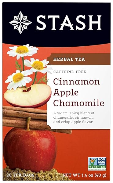 STASH CINNAMON APPLE CHAMOMILE HERBAL TEA, 20 COUNT (PACK OF 1)