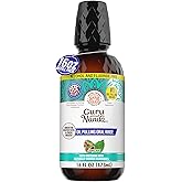 GuruNanda Coconut Oil Pulling Mouthwash with Vitamins, Farmed Mint, 16 oz | Oil Pulling Mouth Wash with 7 Essential Oils|100% Oil, No Water|Fluoride &amp; Alcohol Free|Fresh Breath &amp; Gum Health