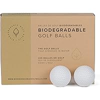 Biodegradable Golf Balls | Water Dissolvable Golf Balls, Eco Friendly Golf Gift | Water Soluble for Driving Ranges Near Water