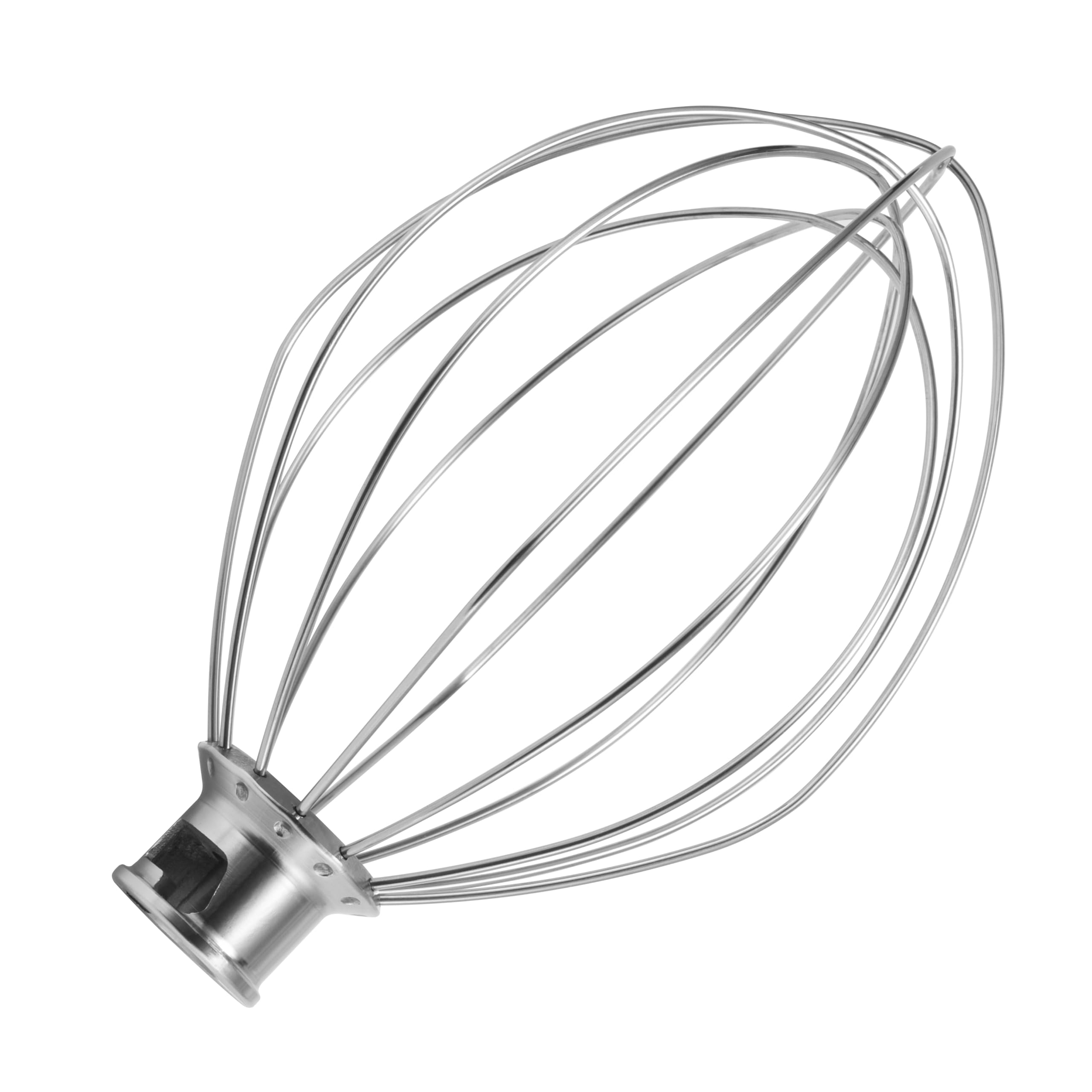 Wire Whip for KitchenAid Stand Mixer, K5A Stainless Steel Whisk 6 Wire Attachment Balloon Whisk Fit for Kitchen Aid 5 Quart Bowl-Lift Stand Mixer Replacement, Dishwasher Safe