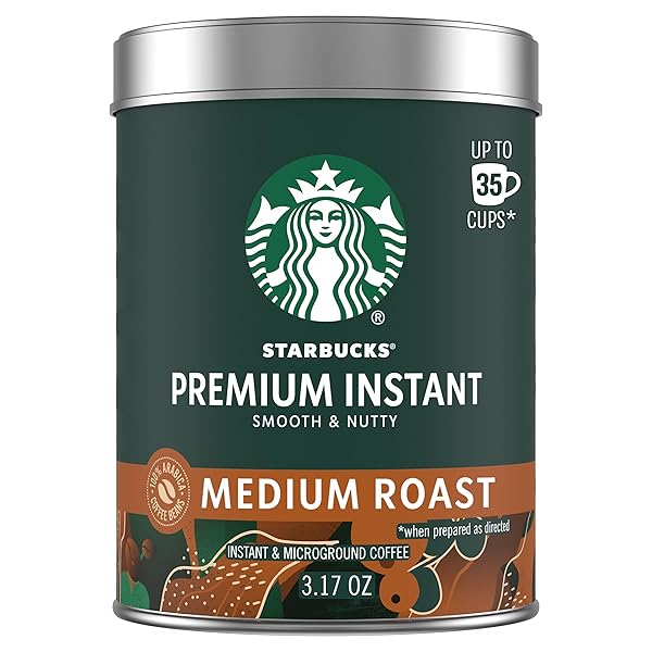 STARBUCKS PREMIUM INSTANT COFFEE, MEDIUM ROAST COFFEE, ARABICA...