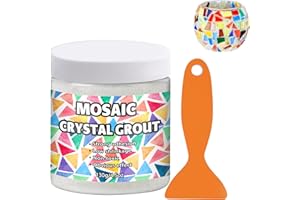 OOTDART Mosaic Crystal Grout, Mosaics Tile Tools, Mosaic Tile Accessories – Essential for Handmade Grouting and Perfect for DIY Craft Projects (Translucent, 4.5oz)