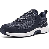 alcubieree Men's Orthopedic Slip On Walking Shoes Arch Support for Plantar Fasciitis Non-Slip Rubber Sole Lightweight Breathable Sneakers (US 5.5-13)