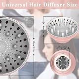 Polly Online Universal Hair Dryer Diffuser Attachment 4.3-6.5CM Fits Most view 3