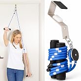 Vive Shoulder Pulley for Physical Therapy - Rotator Cuff Pain Pulley System | Over Door Rehab Exerciser - with Durable Metal Pulley &amp; Comfortable Padded Handles