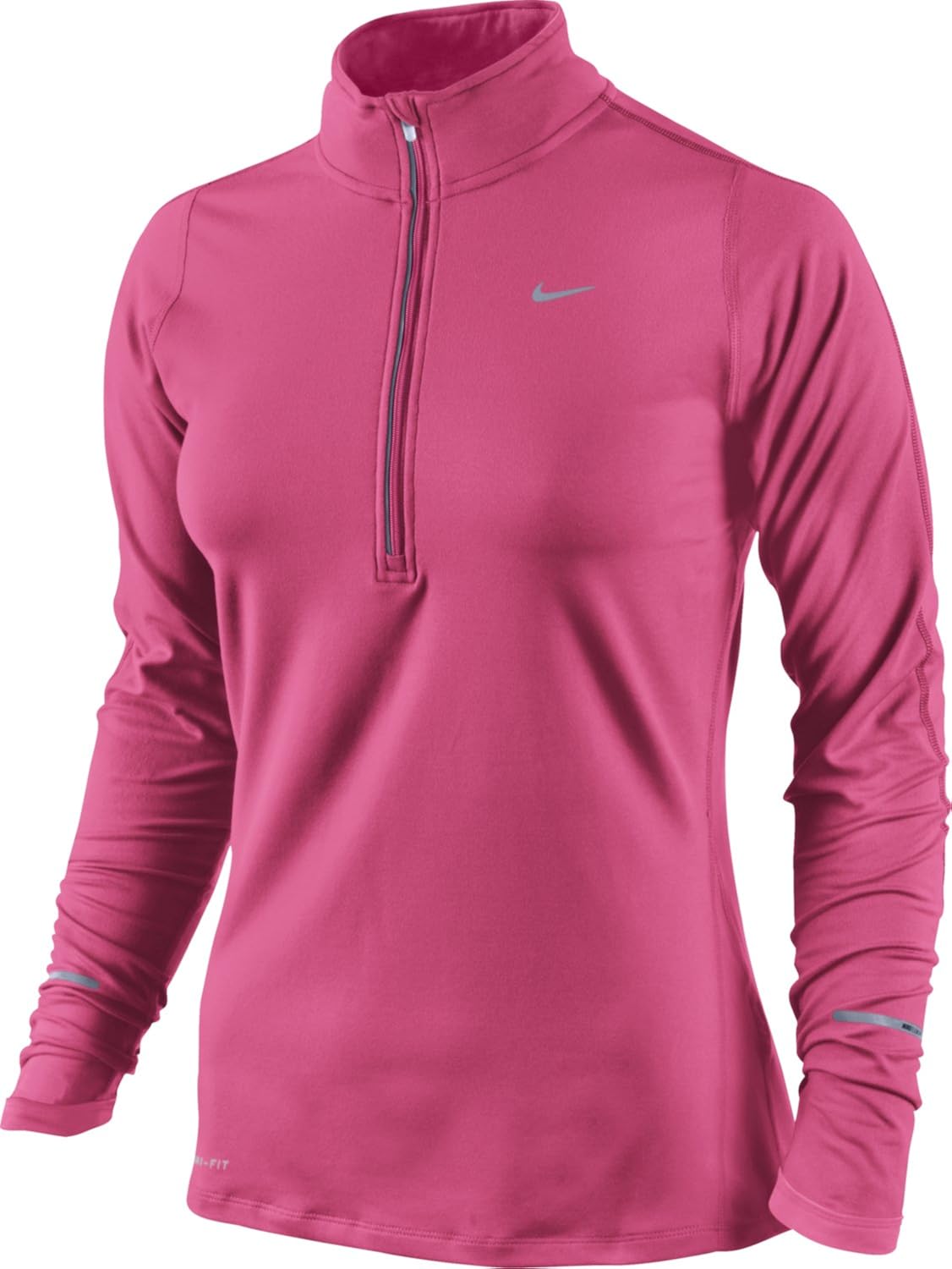 nike half zip top women's pink