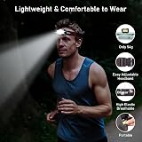 Blukar Head Torch Rechargeable 2000L LED Headlamp IPX5 6 Modes USB-C view 7