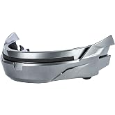 GMAX GM-67/OF-77 Removable Jaw Street Motorcycle Helmet Accessories - Titanium/One Size