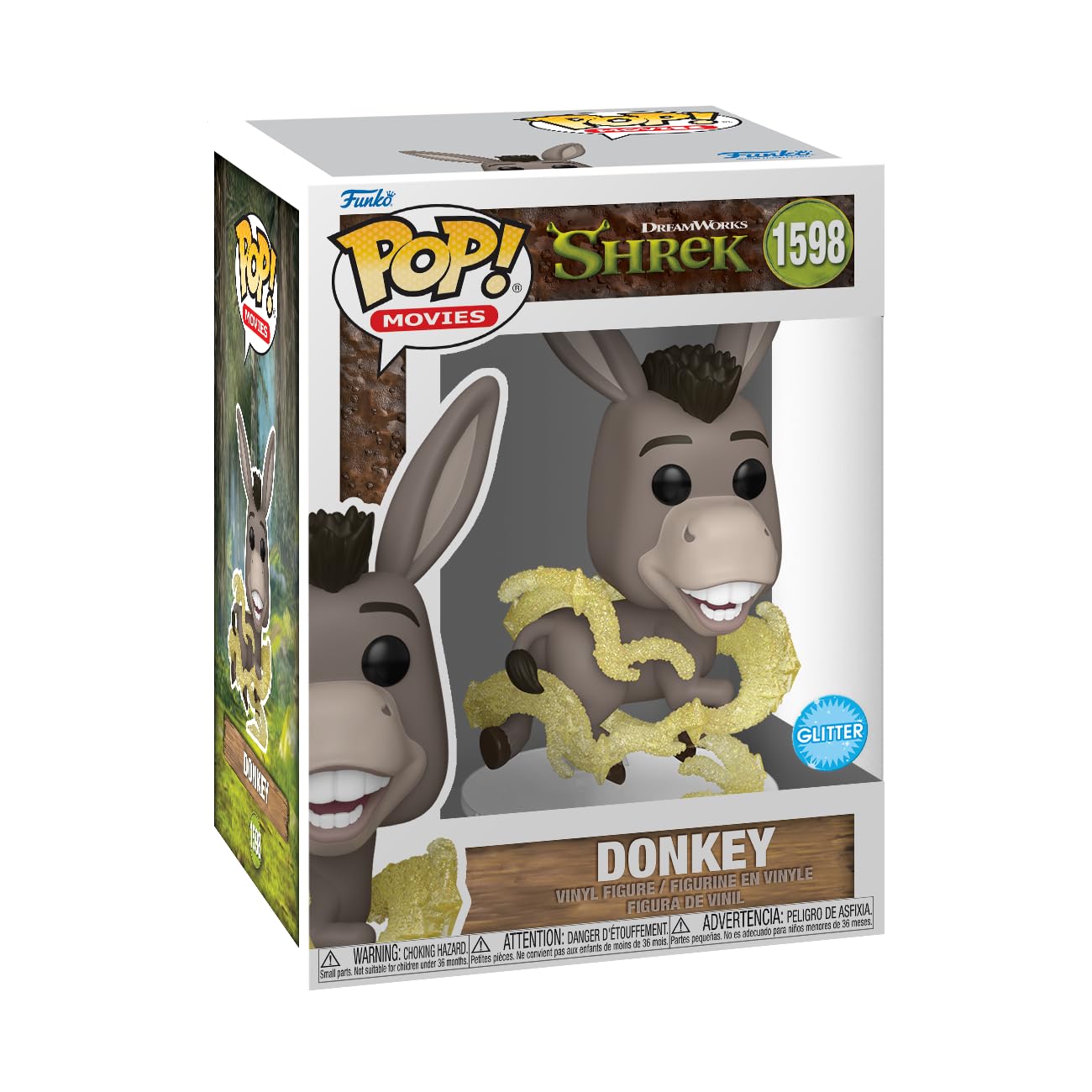 Funko Pop! Movies: Shrek Dream Works 30th - Donkey - Collectable Vinyl Figure - Gift Idea - Official Merchandise - Toys for Kids & Adults - Movies Fans - Model Figure for Collectors and Display
