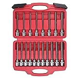 AMM 19-Piece 3/8 Inch Drive Extra Long Allen Hex