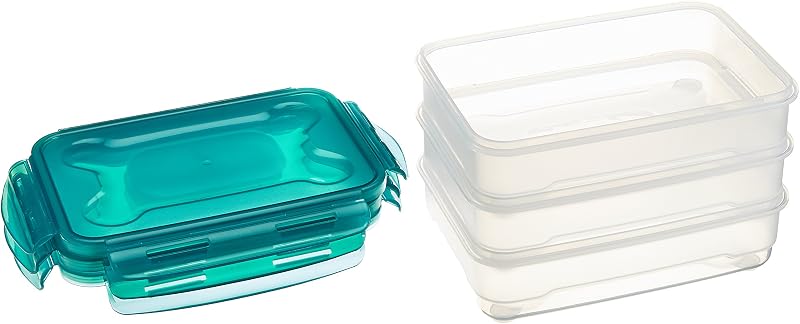 Lot de 3 boîtes de conservation hermétiques, 3 x 1.2 litres, Transparent
