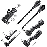 LCWRGS 7pcs Front Tie Rods Ends Pitman Arms (4-Groove) Idler Arm Compatible with 1999-1006 Chevy Silverado Tahoe Suburban Avalanche 1500 GMC Sierra Yukon Cadillac Escalade