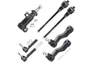 LCWRGS 7pcs Front Tie Rods Ends Pitman Arms (4-Groove) Idler Arm Compatible with 1999-1006 Chevy Silverado Tahoe Suburban Avalanche 1500 GMC Sierra Yukon Cadillac Escalade
