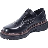AUPEWEL Women's T-Strap Platform Mary Jane Shoes, Round Toe Flats, Non-Slip Oxfords for Work, School, Party & Casual Wear