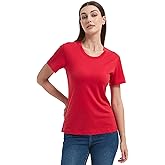 Manote 100% Merino Wool T Shirts Women, Short Sleeve Crew Neck Tee Lightweight Undershirt, No-Odor Base Layer for Hiking