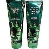 Bath & Body Works Women's Vanilla Bean Noel Ultimate Hydration Body Cream 8 Ounces Pack of 2