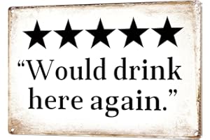 BUTMUOE Man Cave Decor - 12 × 8 Inches Vintage Bar Sign Funny Metal Beer Signs for Garage Basement Mancave Patio Home Bar Wal