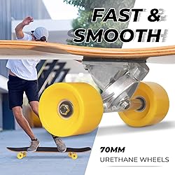 Nattork 44 Inch Cruiser Longboard Skateboard