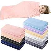 Breling 10 Pcs Baby Kids Blanket Bulk for Girls Boys - 40 x 60 Inch Toddler Nap Fleece Daycare Cot Blanket - Soft Cozy for Classroom, Preschool, Kindergarten, Nursery Rest Time, 10 Colors
