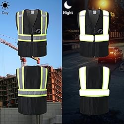 HATAUNKI Reflective Safety Vest for Men Women Hi
