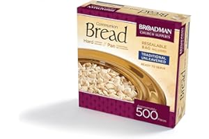 Broadman Church Supplies Communion Bread, Hard, 500 Count
