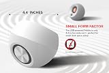 Creative Pebble Modern 2.0 USB Powered Speaker White 45° Elevation view 6