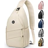 Pritent Crossbody Bags for Women Men Trendy Sling Bag Backpack Casual Chest Bag with Convertible Shoulder Strap