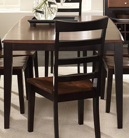 Bristol Point Butterfly Leg Table In Oak And Espresso Amazon Co