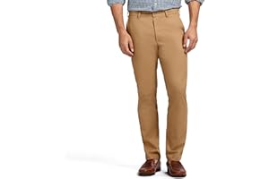 IZOD Men's American Chino Flat Front Straight Fit Pant