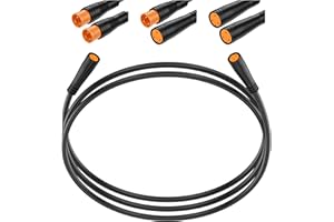 baluoqi Extend Cable with Julet Plug 2Pin/3Pin/4Pin/5Pin Female-Male,Female-Female, Male-Male Connectors for Electric Light/Throttle/Ebrake/Display Ebike Parts Extend Wire