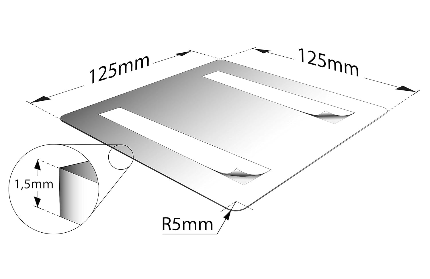 Kinekt3d Leitsysteme XXL Schild Türschild • 125 x 125mm ...