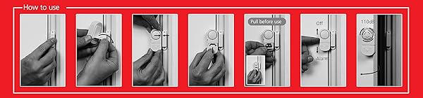 Smartwares SW SC073 Mini Tr  und Fensteralarm im 3er Pack