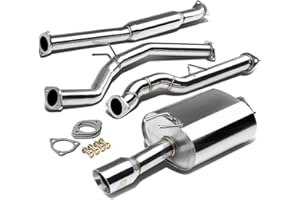 J2 Engineering J2-CBE-OS-064 Muffler CatBack Exhaust System [Compatible with 12-15 Honda Civic 2-Dr Coupe, Do NOT Fit Si Mode