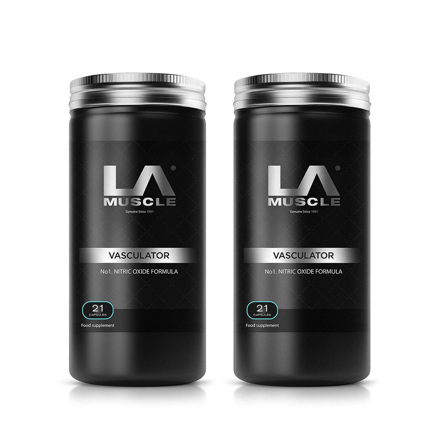 LA Muscle Vasculator (42 Tablets - 2 Pack) Instant Muscle Pumps and Growth, Get Better and Bigger Pumps and Gain Muscle from The First Dose, Suitable for Vegans, Halal Trust Certified, GM Free