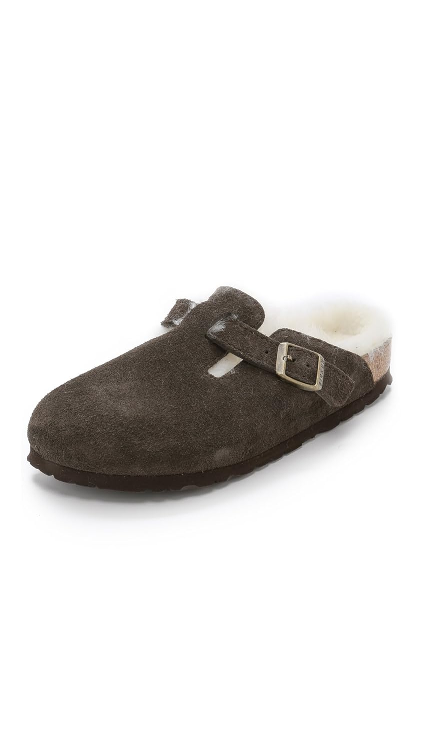 boston shearling birkenstock mocha