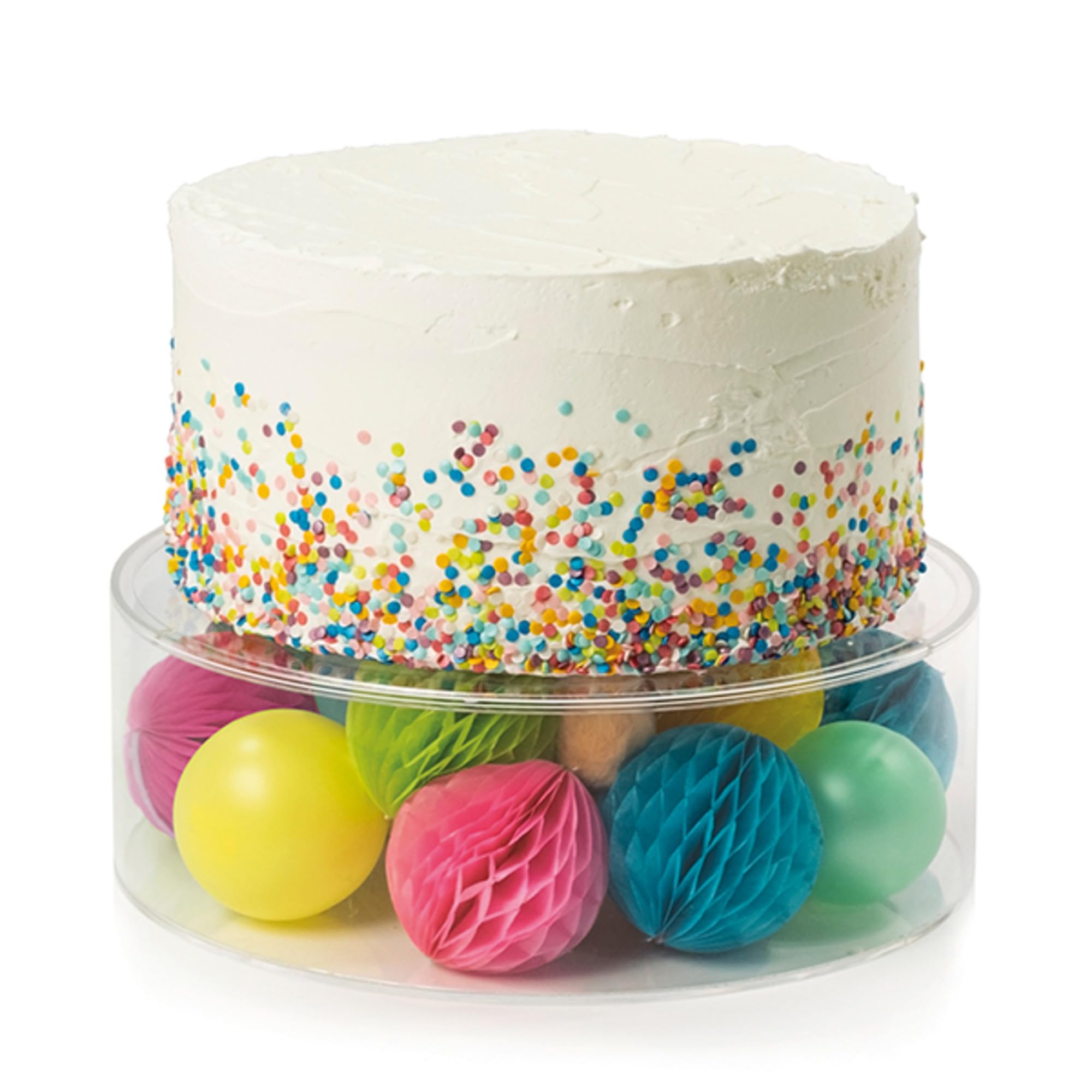 Culpitt Fill-A-Tier Cake Dummy, Clear Cake Tier, Round Cake Dummy, Fillable Cake Stand - 254 x 101mm (10 x 4 inch)